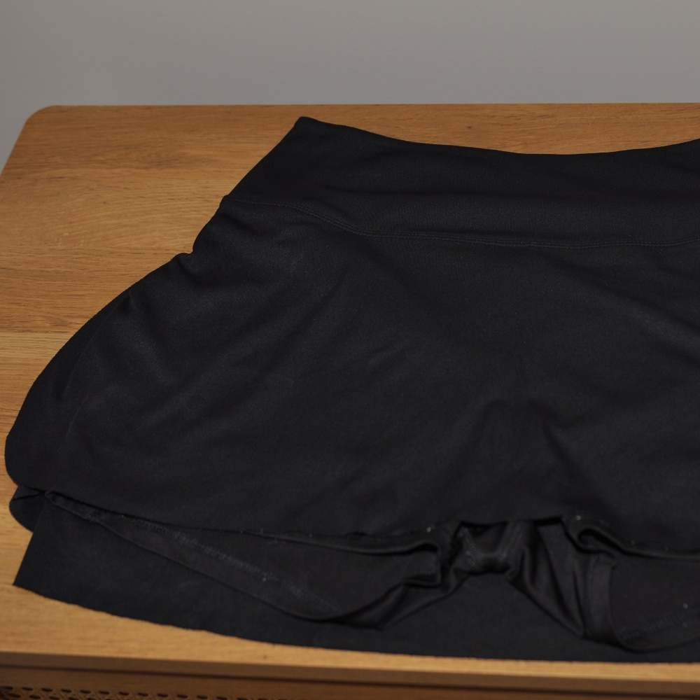 Varsity Black Athletic Skirt with Built In shorts size M